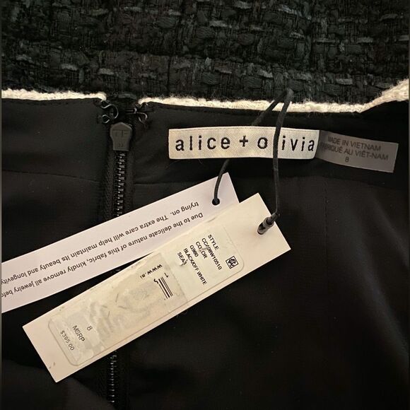 Alice and Olivia Mini Square Neck Dress size 8 - Picture 15 of 16